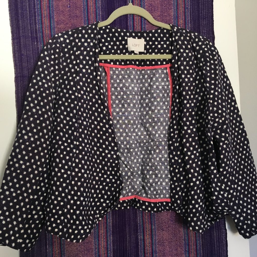 vintage Ann Taylor polka dot jacket